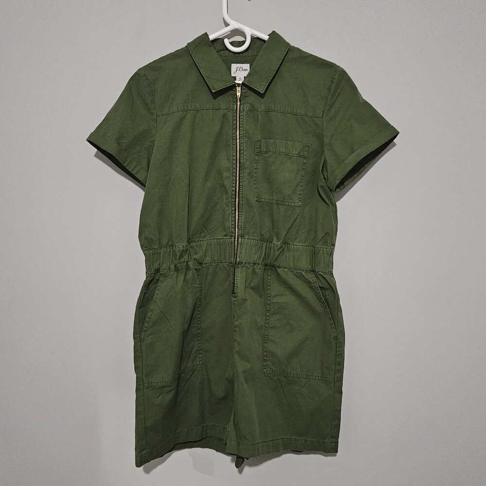 J. Crew Zip-Front Chino Romper